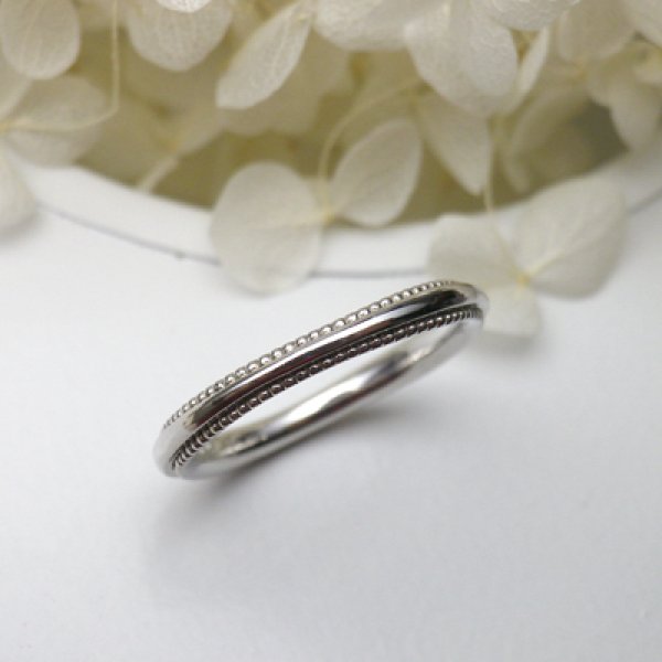 画像2: mille mille ミルミル　（結婚指輪　Pt900 2.2mm） (2)