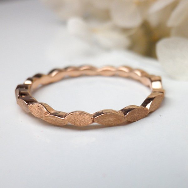 画像4: oeuf ウーフ　（結婚指輪　K18ピンクゴールド　1.5mm) (4)