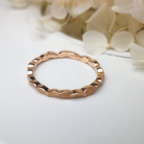 画像2: oeuf ウーフ　（結婚指輪　K18ピンクゴールド　1.5mm) (2)