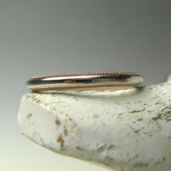 画像2: couleumille クルミル　（結婚指輪　プラチナ・ピンクゴールド 2.2mm） (2)