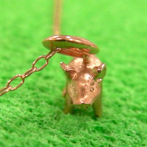 画像3: ３匹の子豚　ペンダント　（ピンクゴールド） (3)