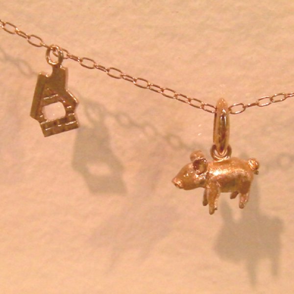 画像4: ３匹の子豚　ペンダント　（ピンクゴールド） (4)