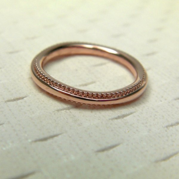 画像2: mille mille ミルミル (結婚指輪 ピンクゴールド 2.2mm) (2)