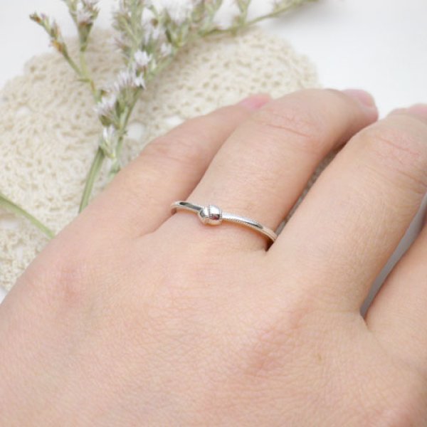 画像5: omusubi お結び　ミル打ち　（結婚指輪　Pt900　１．３mm) (5)