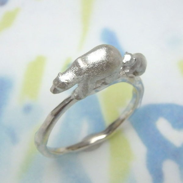 画像3: しろくま親子　リング（シルバー） (3)
