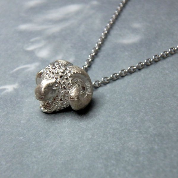 画像2: おひつじさま　ペンダント　（シルバー） (2)