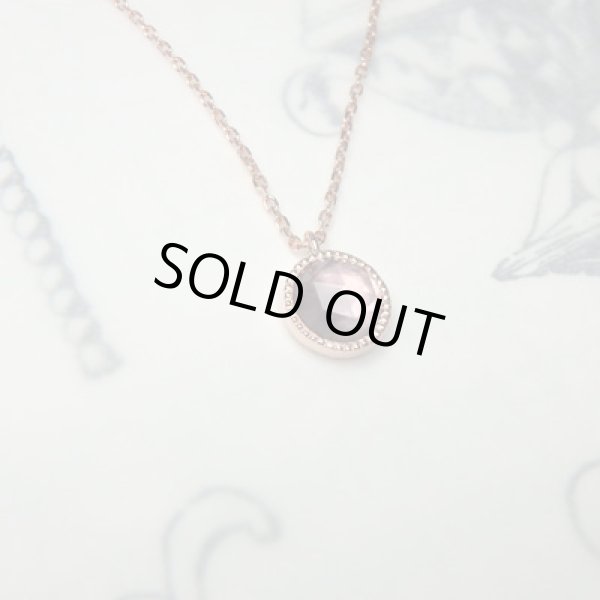 画像2: ローズカットペンダント　（アメジスト5ｍｍ・K10ピンクゴールド） (2)