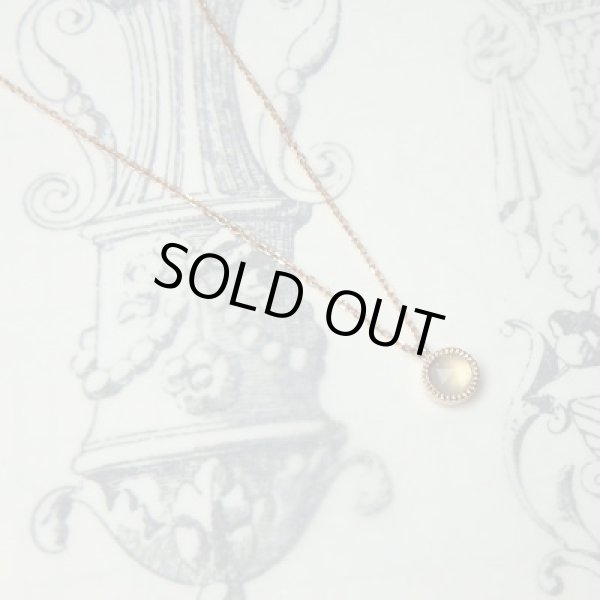 画像3: ローズカットペンダント　（ムーンストーン4ｍｍ・K10ピンクゴールド） (3)