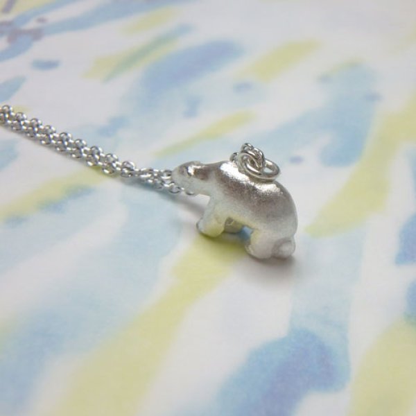 画像3: kuma くま　ペンダント　（シルバー） (3)