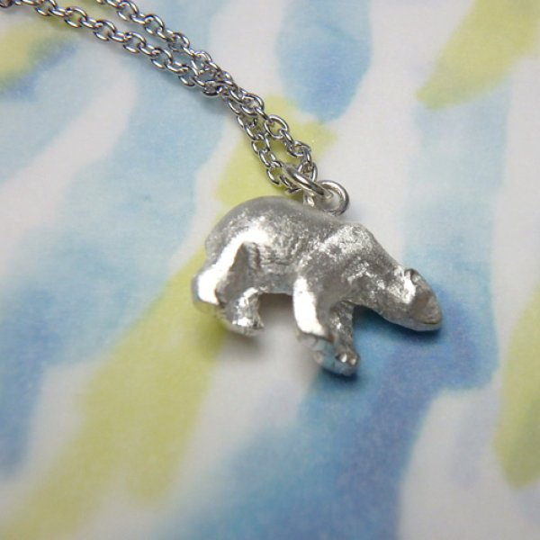 画像4: kuma くま　ペンダント　（シルバー） (4)