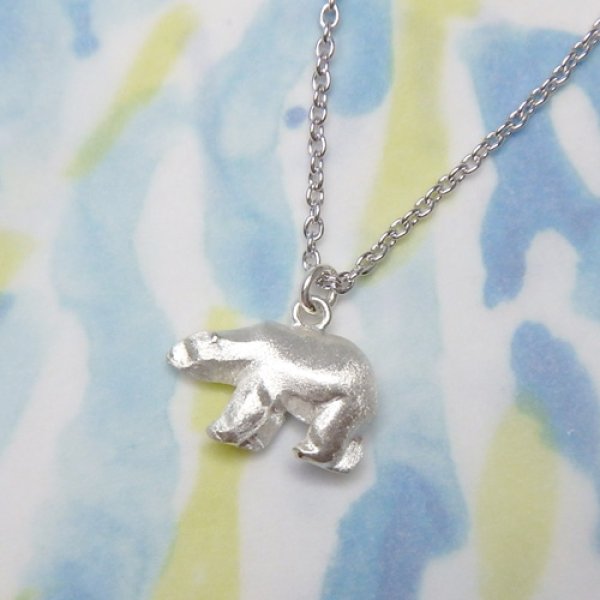 画像2: kuma くま　ペンダント　（シルバー） (2)