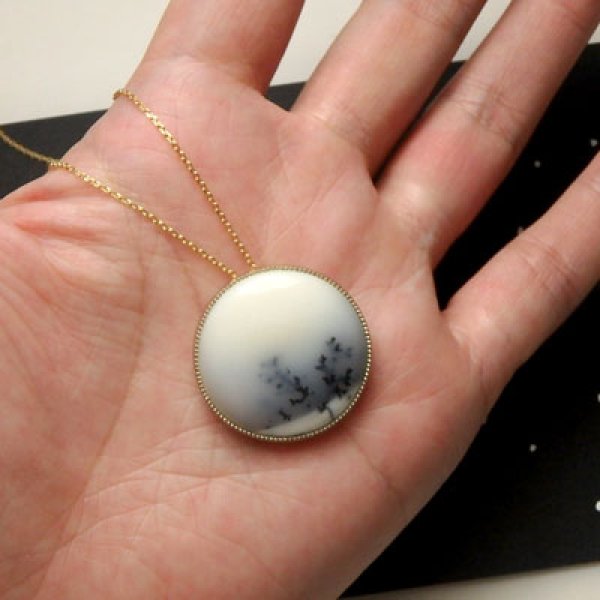画像5: 冬景色　ペンダント　（K18ゴールド） (5)