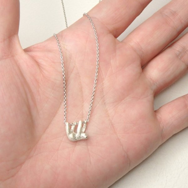 画像5: なまけもの　ペンダント　（シルバー） (5)