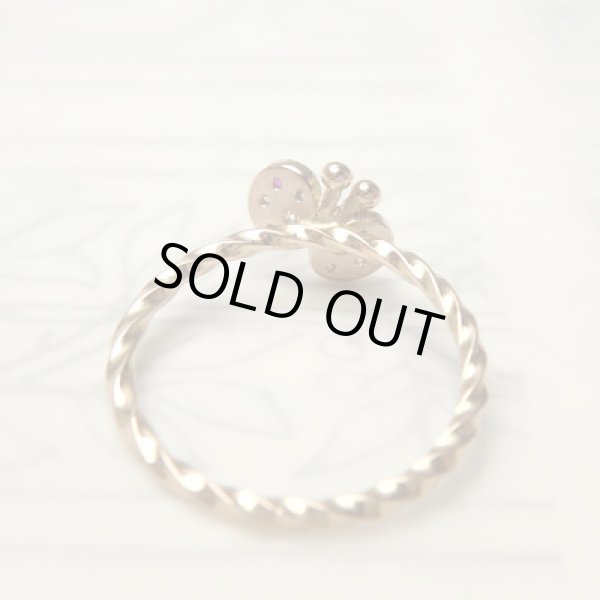 画像4: パヴェミルちょうちょ　ピンキーリング　（K18ピンクゴールド） (4)