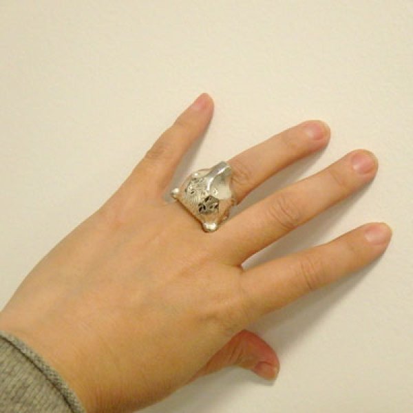 画像7: しろくまのポーラ　リング　（シルバー） (7)