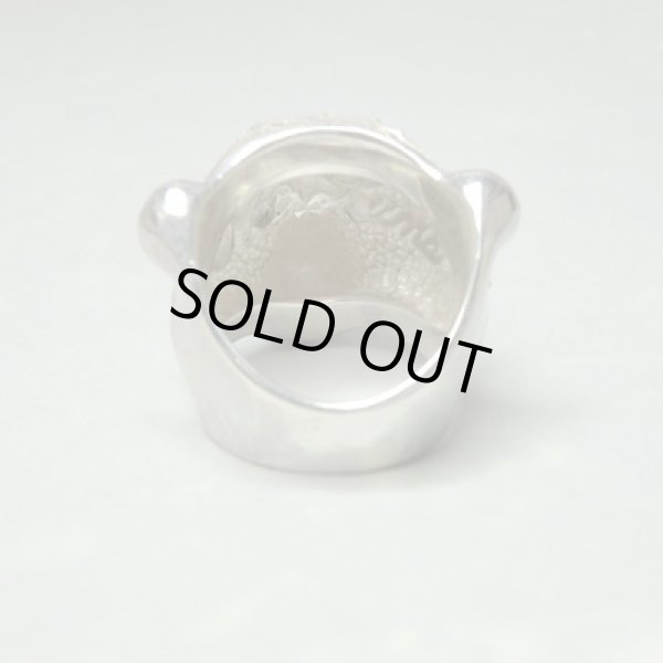 画像4: しろくまのポーラ　リング　お花のお目め　（シルバー） (4)