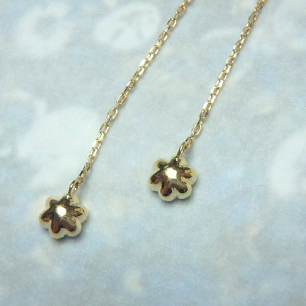 画像4: anemone mille アネモネミル　ピアス　（K18イエローゴールド） (4)