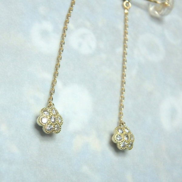 画像2: anemone mille アネモネミル　ピアス　（K18イエローゴールド） (2)