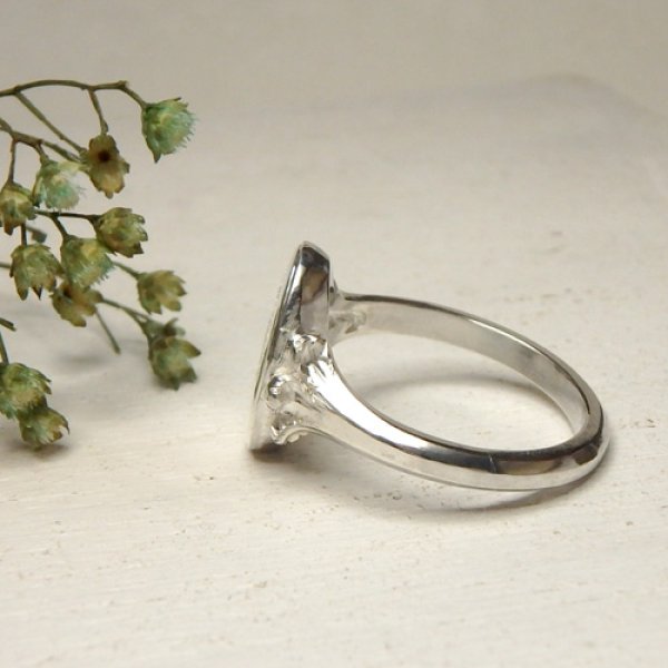 画像4: シグネット　リング　（シルバー　ミモザの花束） (4)