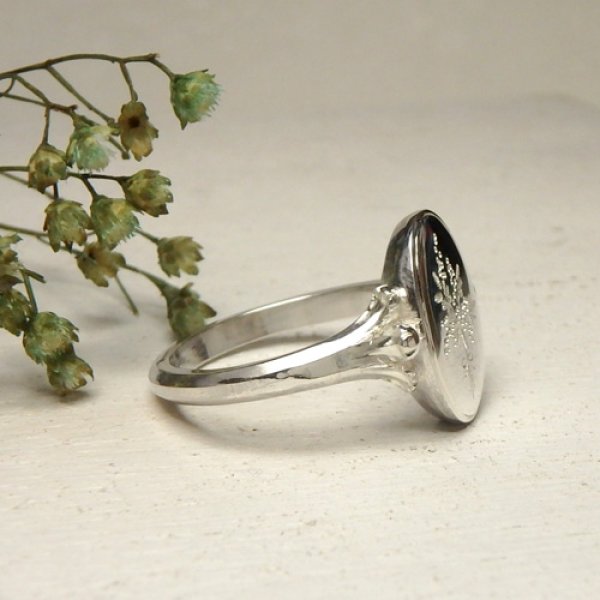 画像5: シグネット　リング　（シルバー　ミモザの花束） (5)