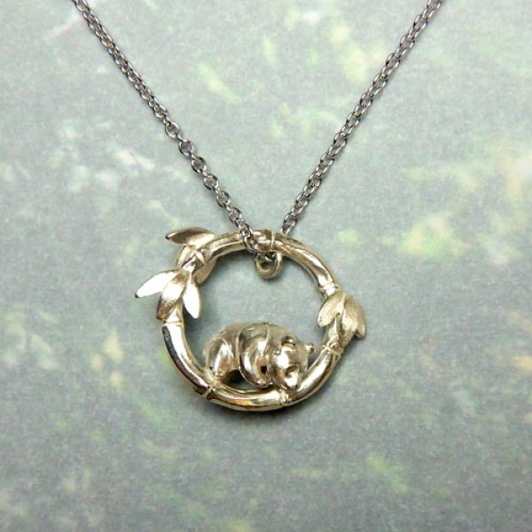 画像3: pan パン　竹の輪　ペンダント　（シルバー） (3)