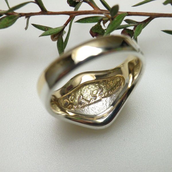 画像6: シグネット リング (シルバー・K10イエローゴールド ちょうちょ) (6)