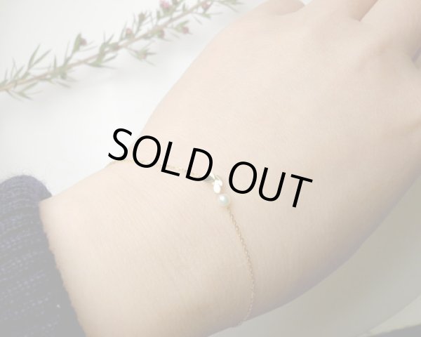 画像5: 蜜蜂とパール　ブレスレット　（K18イエローゴールド　あこや真珠） (5)