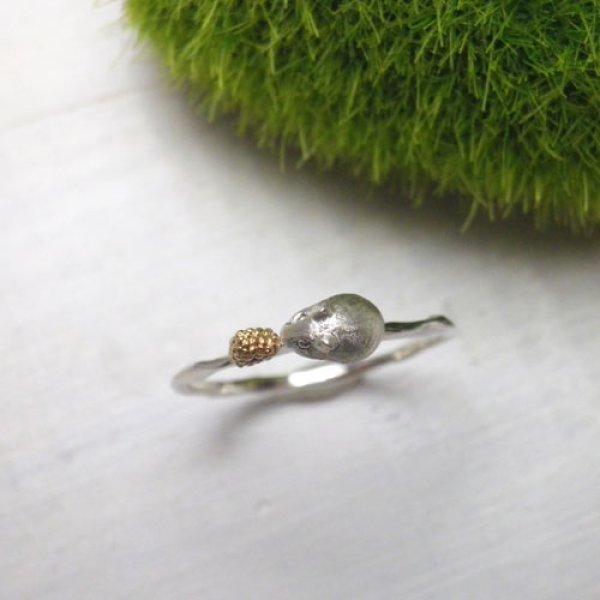 画像8: ハムスターとおにぎり　リング　（シルバー・Ｋ10ピンクゴールド） (8)