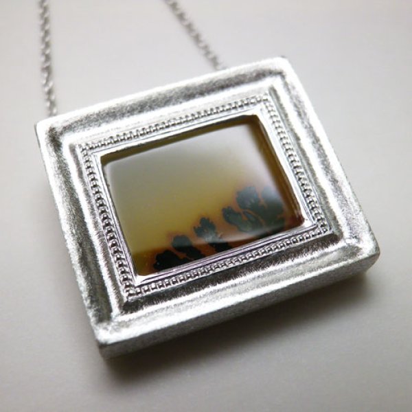 画像9: 手のひらの美術館　ネックレス　（シルバー　デンドリティックアゲート） (9)