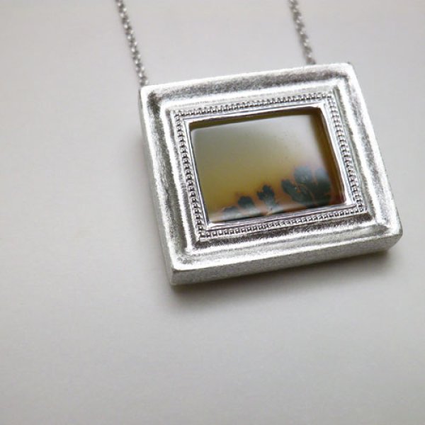 画像3: 手のひらの美術館　ネックレス　（シルバー　デンドリティックアゲート） (3)