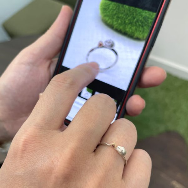 画像9: ハムスターとおにぎり　リング　（シルバー・Ｋ10ピンクゴールド） (9)