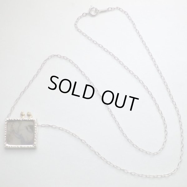 画像7: 森の中　ネックレス　　二羽の小鳥（シルバー　デンドリティックアゲート） (7)