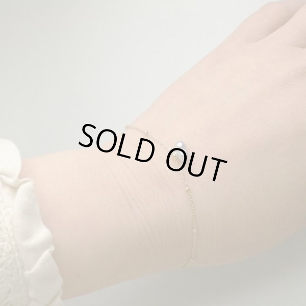 画像3: ツインパールちょうちょ　ブレスレット　（K10イエローゴールド　あこや真珠） (3)