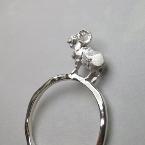 画像2: ムフロン　リング（シルバー） (2)