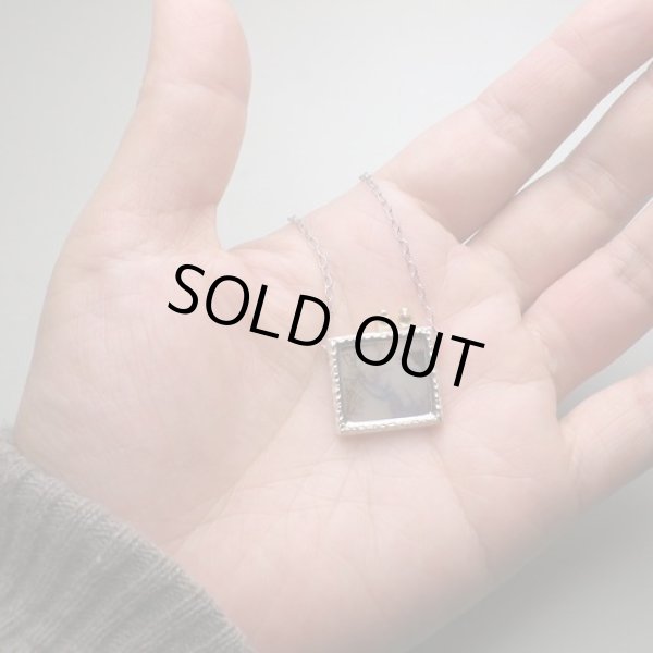 画像8: 森の中　ネックレス　　二羽の小鳥（シルバー　デンドリティックアゲート） (8)