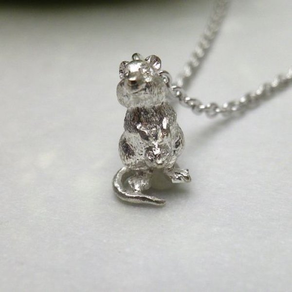 画像2: クオッカ親子 ペンダント (シルバー) (2)