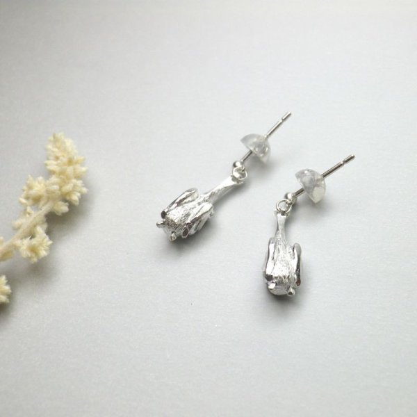 画像6: こうもり　kou ピアス　（シルバー） (6)